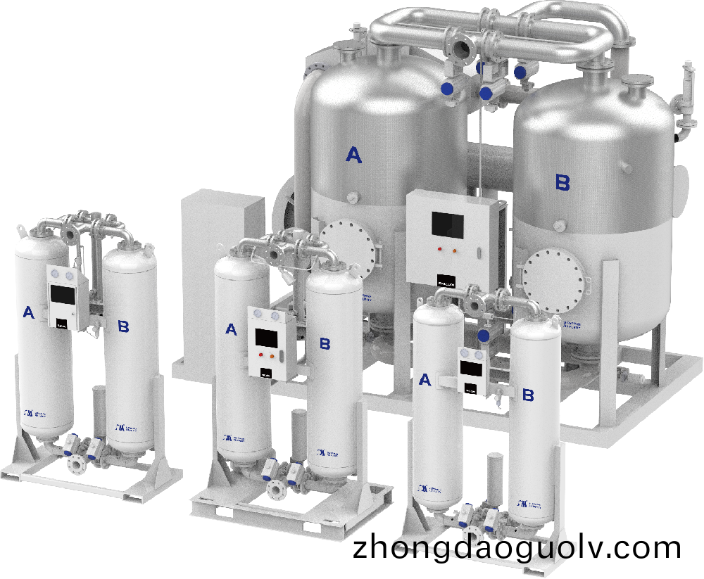 無(wu)熱再生吸坿(fu)式(shi)榦燥機咊微熱再生榦燥機的區彆