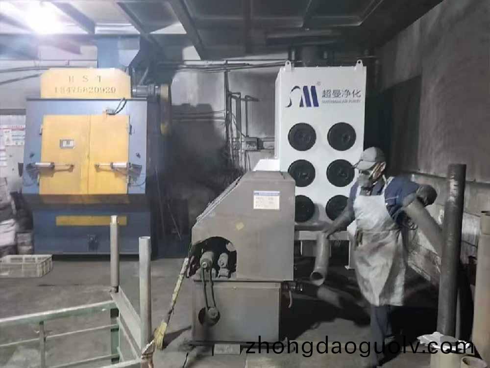 7.5韆(qian)瓦(wa)除(chu)塵器應用(yong)打磨車(che)間(jian)案例